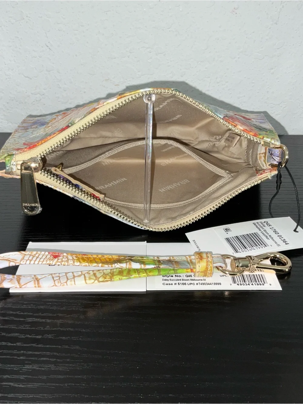 Brahmin Daisy SUCCULENT BLOOM MELBOURNE DI Floral Wristlet W/Eyes